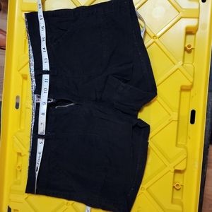 Black low rise shorts